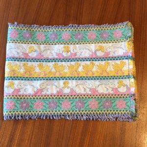 EASTER 🐣🐇 Tapestry Table Runner | Bunnies, Chicks, & Flowers 🌺